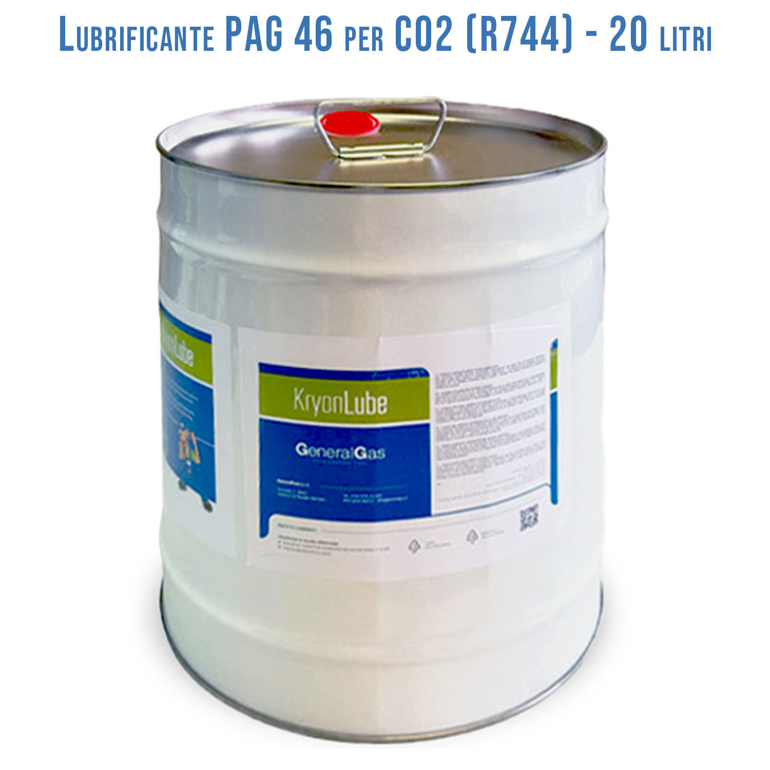 Lubrificante HVACR KryonLube PAG 46 CO2 - Polyalkylene Glycol - Tanica in metallo da 20 lt.