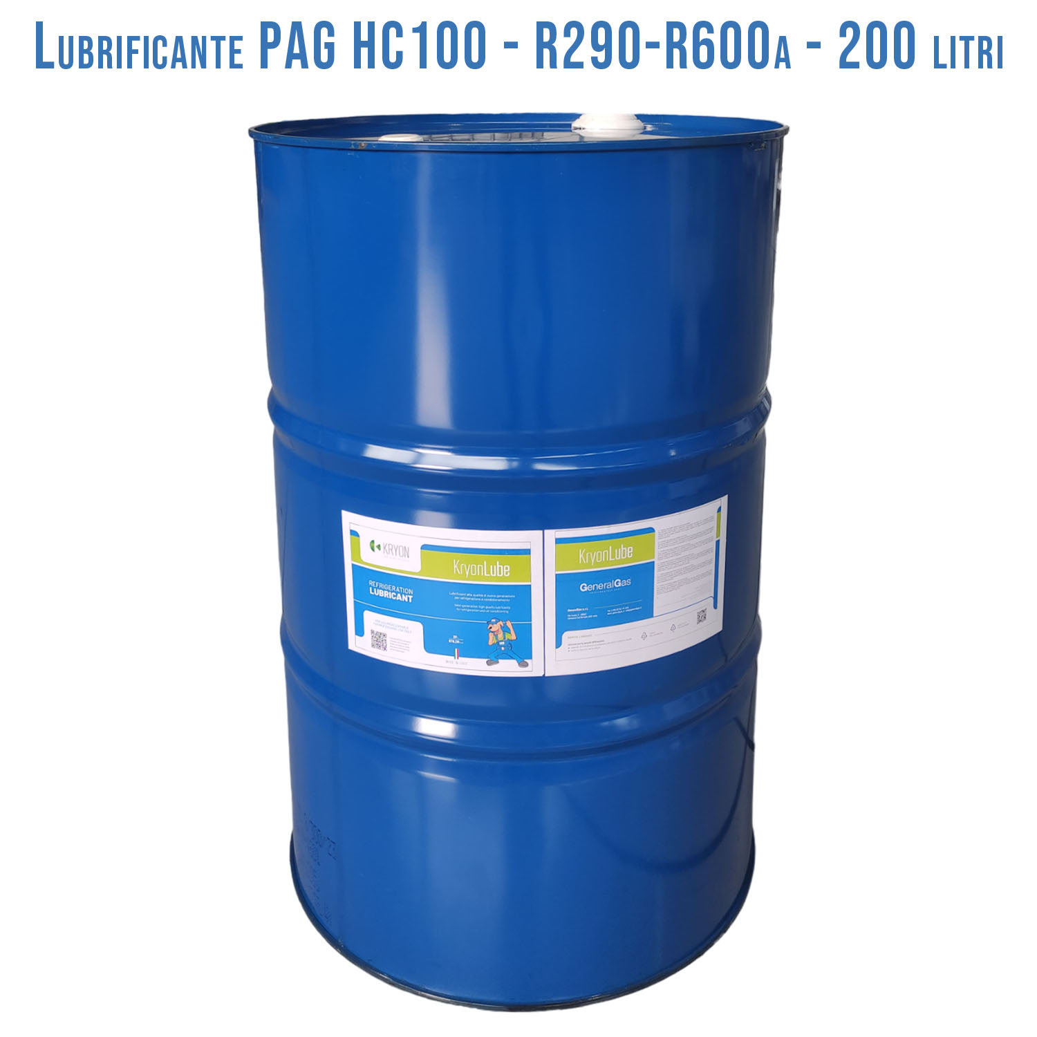 Lubrificante KryonLube HC PAG 100 - R290 e R600a - Barile in metallo da 200 lt.