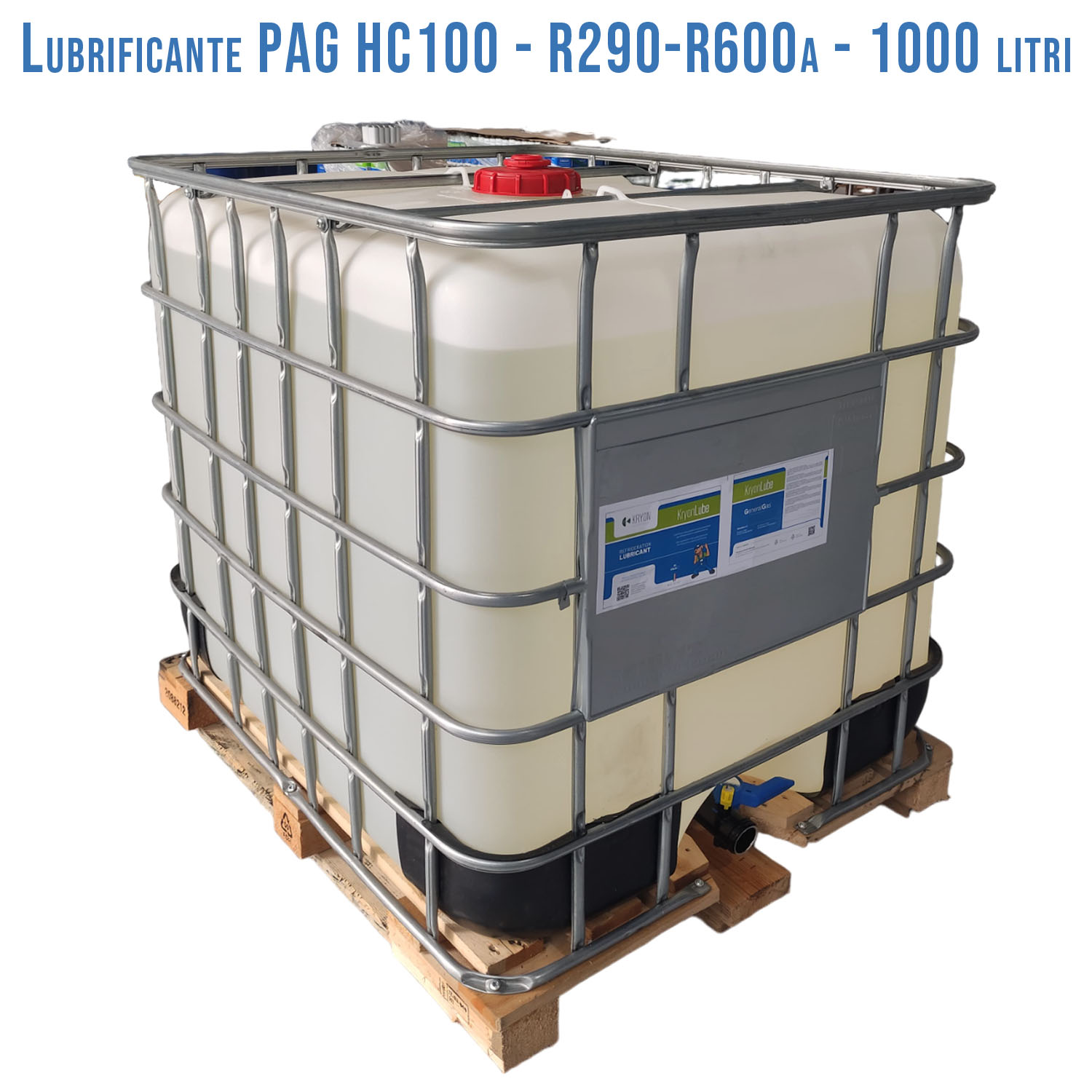 Lubrificante KryonLube HC PAG 100 - R290 e R600a - Cubo IBC 1000 lt.