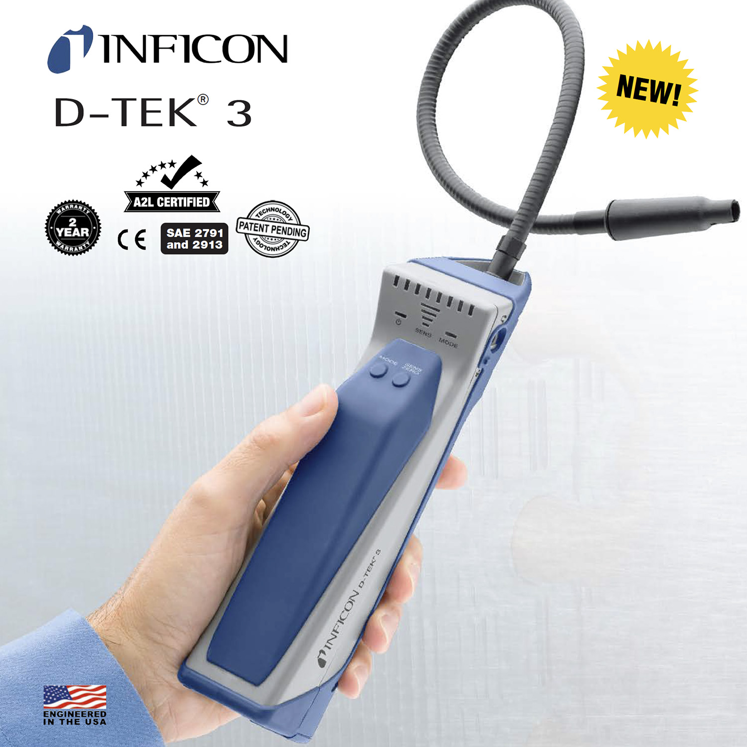 Inficon D Tek 3 Refrigerant Leak Detector